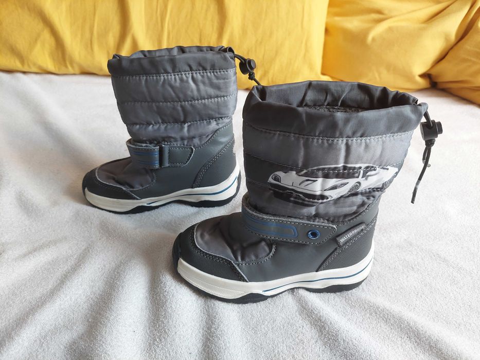 Zimowe buty chłopięce, dla chłopca r. 24 Lupilu, szare