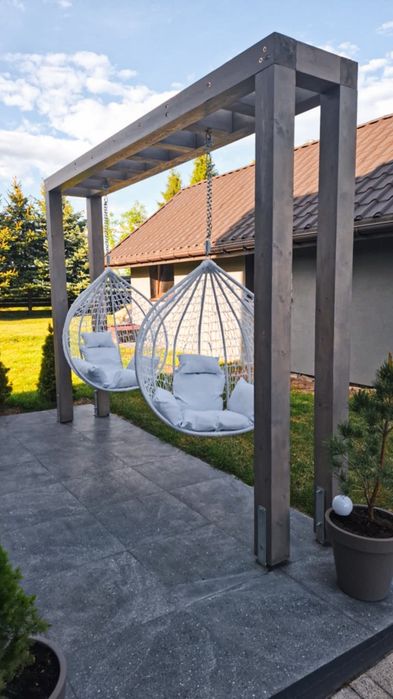 Huśtawka Ogrodowa z Kantówek Gruba Solidna