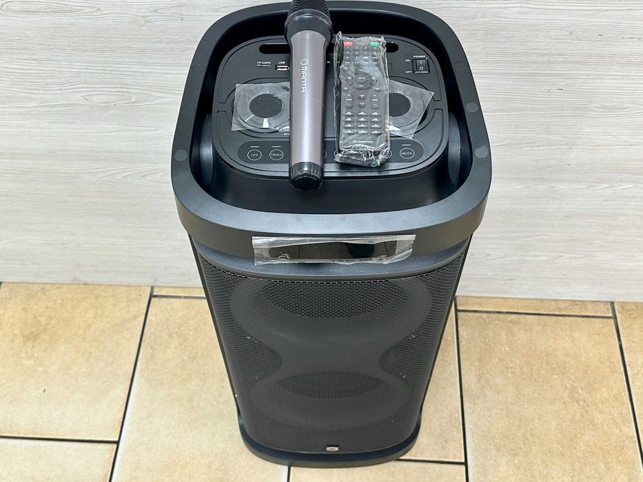 Głośnik przenośny imprezowy MANTA HEKTOR 160W karaoke mikrofon