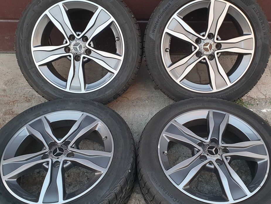 Alufelgi Mercedes 17 5x112 7J ET 48.5 Felgi czujniki tpms W205 E C S