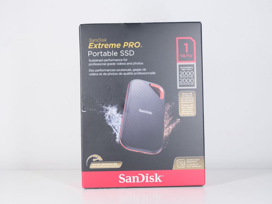 Sandisk extreme portable ssd 1tb 2000 МБ/с ( зовнішний виносний диск - карман - кішеня ) + гарантія / без передоплат
