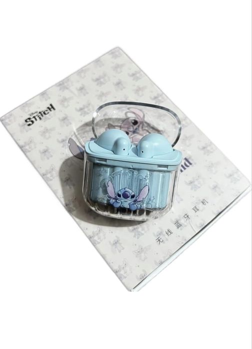 Słuchawki bezprzewodowe Disney Stitch – nowe – etui – Bluetooth