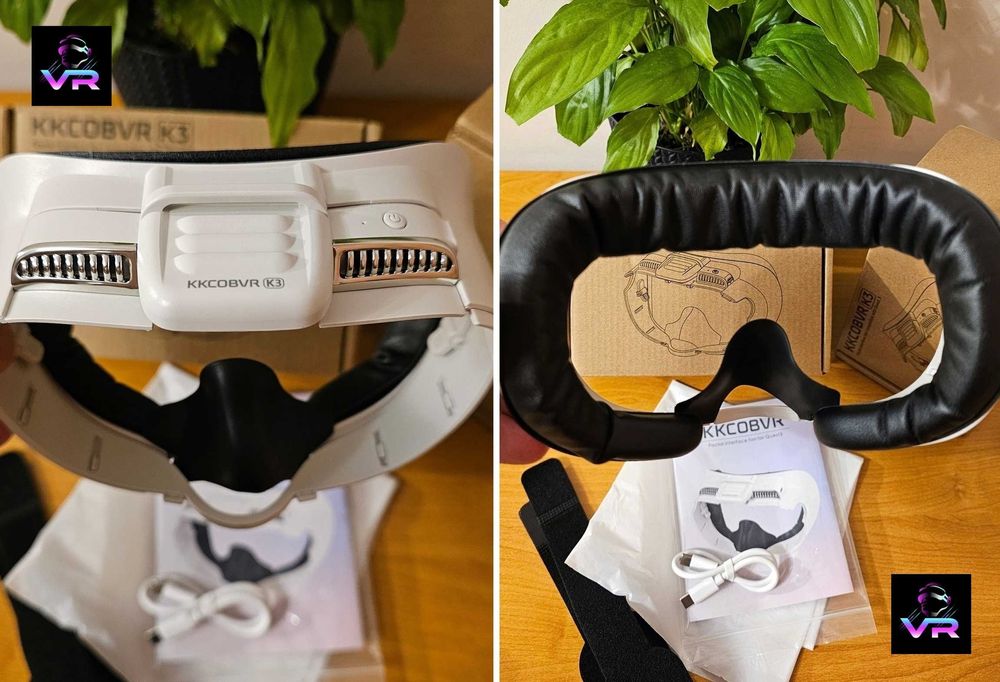 ‼️ Meta Quest 3 лицьова накладка з вентилятором, маска KKCOBVR Oculus