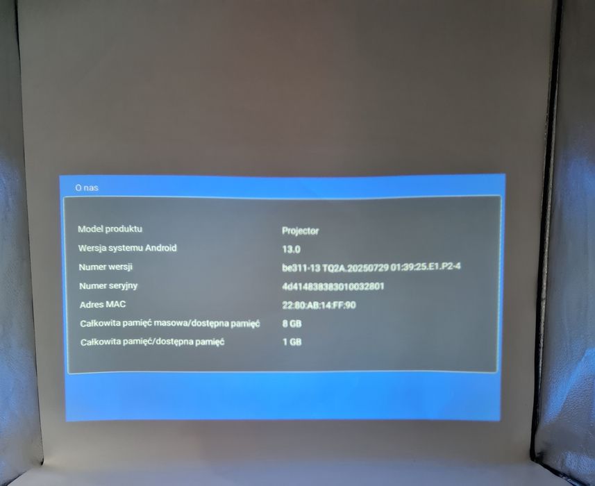 Mini led projektor AMX100 Android 13 HDMI Bluetooth WiFi