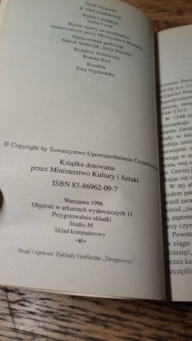 Dekameron. Wybór. Giovanni Boccaccio