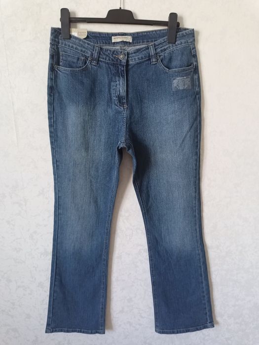 Джинси жіночі сині slim boot. Eur 16, L/31, укр 48-50