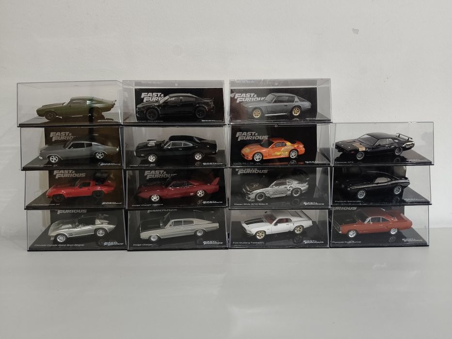Miniaturas coleção Fast and Furious, escala 1:43