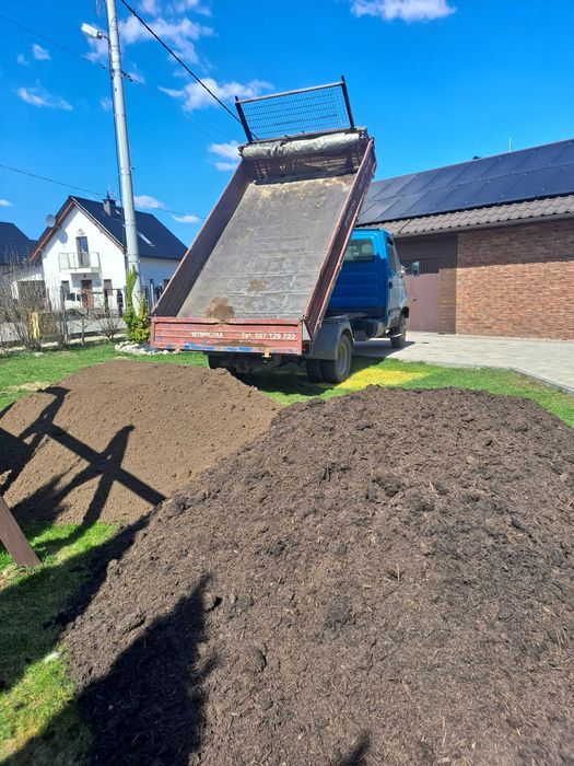 Ziemi ogrodowa siana czarnoziem humus KRAKÓW i okolice mała wywrotka