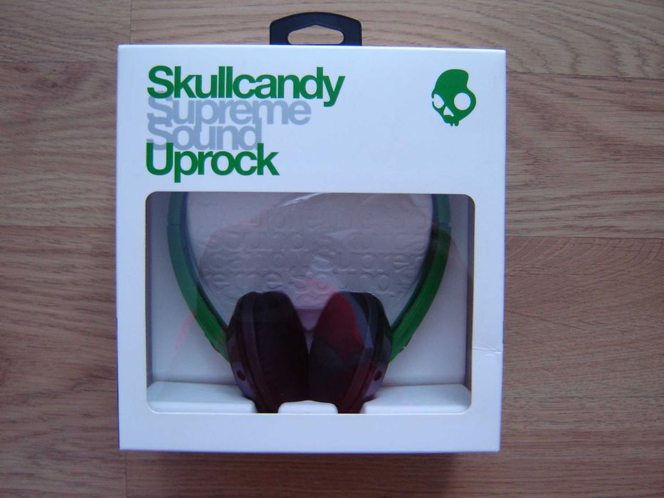 Słuchawki przewodowe Skullcandy Uprock Supreme Sound green Hama nowe