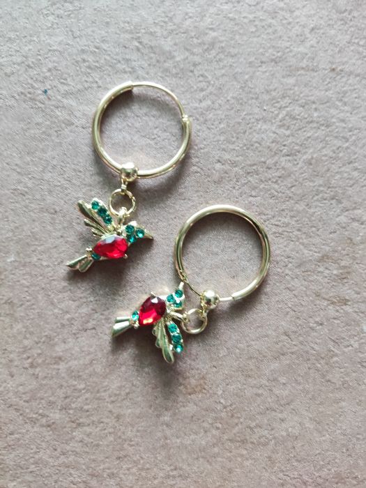 Сережки--колібрі