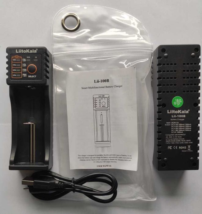 Liitokala Lii-100B - nowa ładowarka do aku 18650/26650/AA/AAA