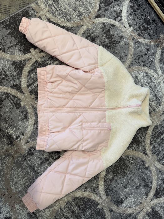 Куртка шерпа весняна рожева жіноча М-Л