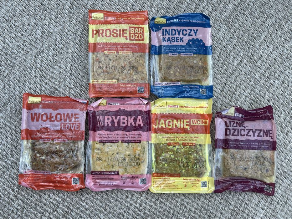 catering jedzenie dla pieska Psi Bufet 24 sztuki 400g