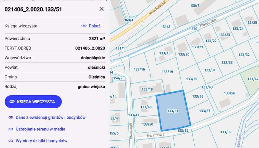 Smardzów pow. Oleśnicki | Działka budowlana | 2321 m²