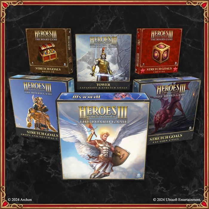 Heroes III Board Game - Crystal Pledge plus dodatki