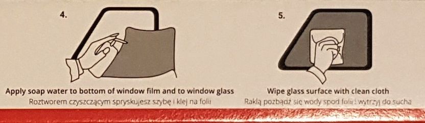 FOLIA Przyciemniająca Szyby Okna CZARNA Przyciemniania 300x50 SKLEP