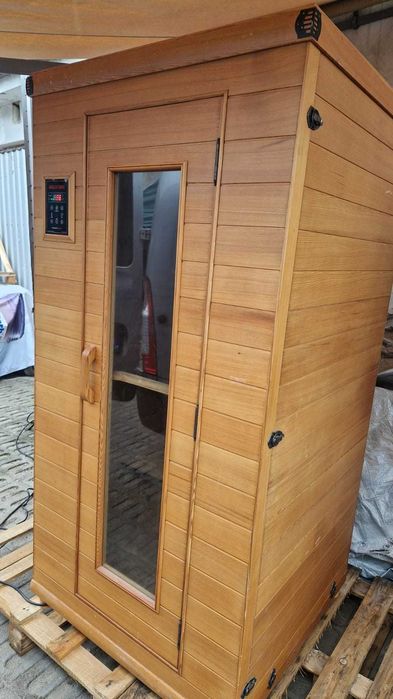 sauna INFRARED na podczerwień 2os RADIO oświetlenie głośniki Dotykowa