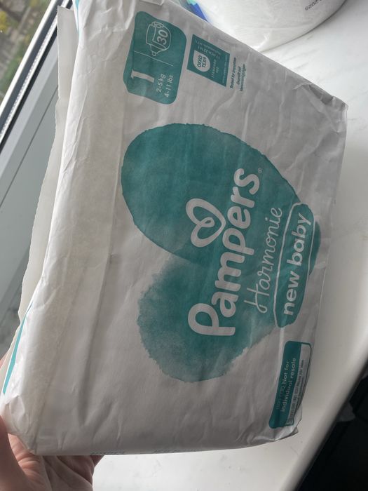 упаковка підгузків Pampers / памперси 1  памперс 2 3