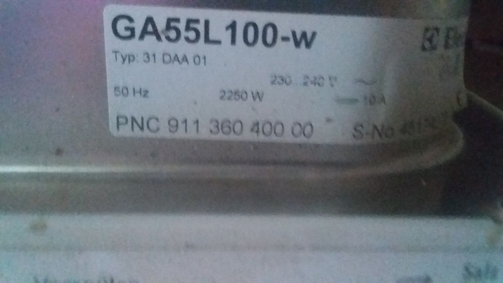 Посудомийка Electrolux Swissline Ga55l100 w