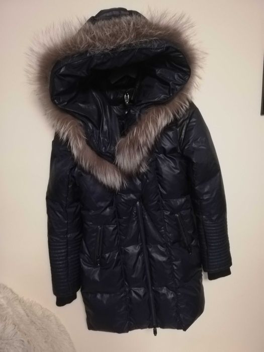 kurtka puchowa Ochnik xs s parka puchowa Ochnik xs s 34 36 granatowa