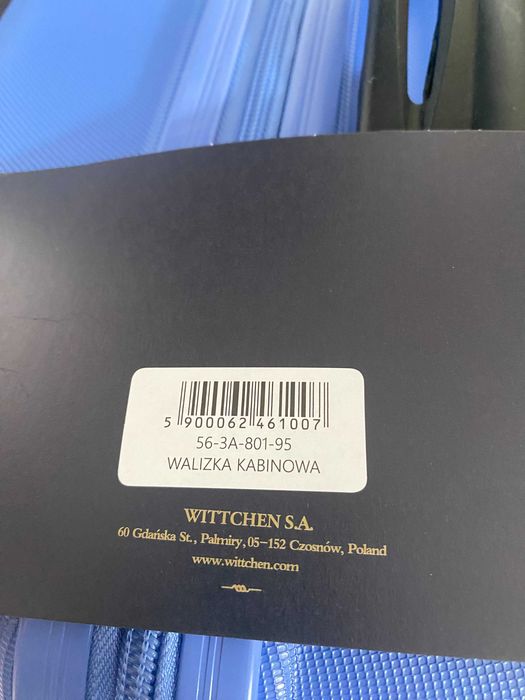 Nowa Wittchen walizka kabinowa z ABS-u niebieska Wrocław