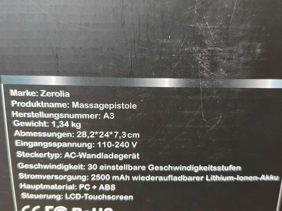 Pistolet do masażu Zerolia A3