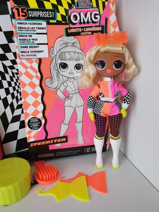 Lalka LoL suprise omg speedster z kartonem kolczyki buty