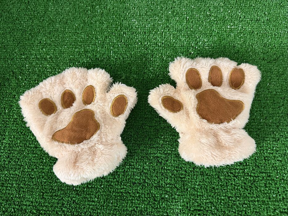 Luvas de pêlo fofas