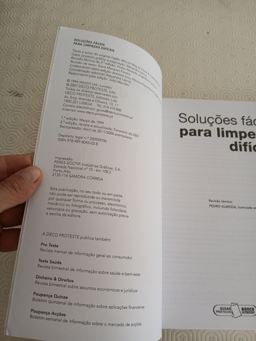 Livro Soluções Fáceis para Limpezas Difíceis