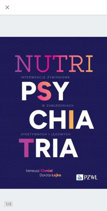 Nutripsychiatria PZWL Ireneusz Chmiel, Dorota Łojko  2024