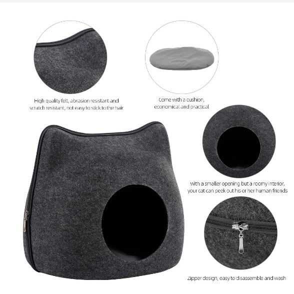 Будиночок для котика з посиленого войлоку