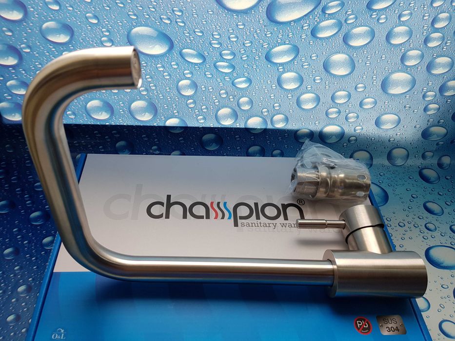 Смеситель змiшувач для кухни мойки CHAMPION SUS-011 Нержавейка