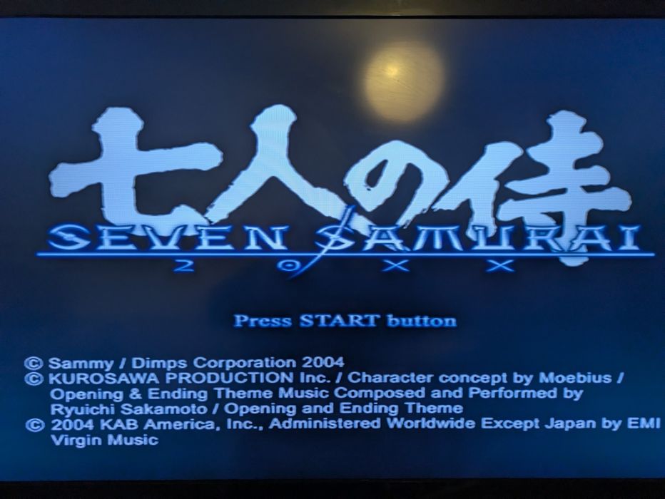 Jogo PS2 ( PlayStation 2 ) " Seven Samurai 200XX " (Opt. Estado)