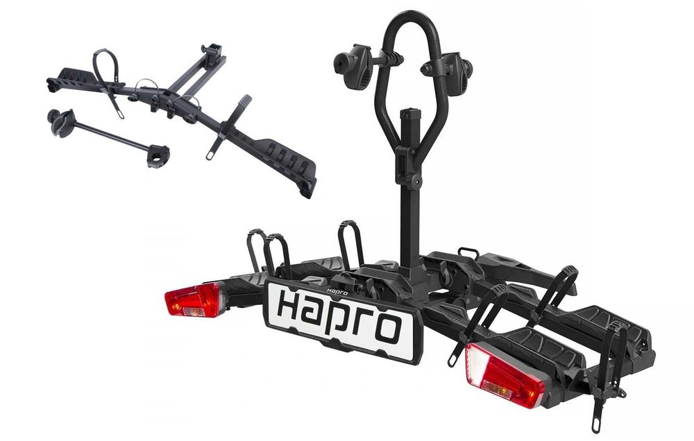 Składany bagażnik rowerowy na hak HAPRO ATLAS PREMIUM XFold 3 rowery