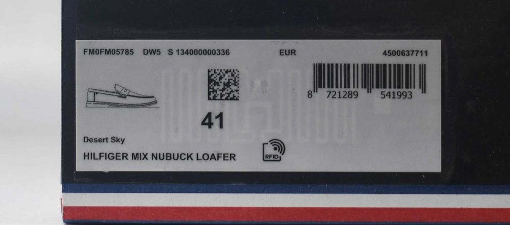 Tommy Hilfiger Męskie mokasyny Nubuck Mix roz. 41