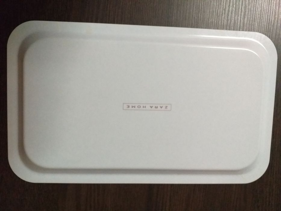 NOVO Bandeja tabuleiro rosa corais ZARA HOME,34X20 em mão,veja zonas