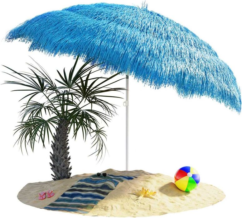 Guarda-sol chapéu de sol de palha tipo tropical Havai NOVO ENVIOGRÁTIS