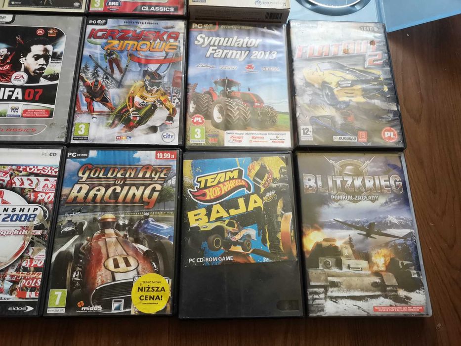 Gry PC Fifa 07, PES2010, Symulator Farmy itp. 16sztuk