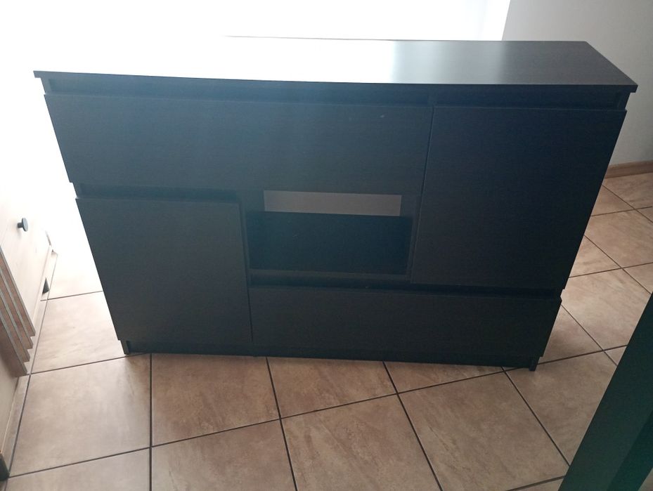 Komoda ciemny brąz 120x30x85cm
