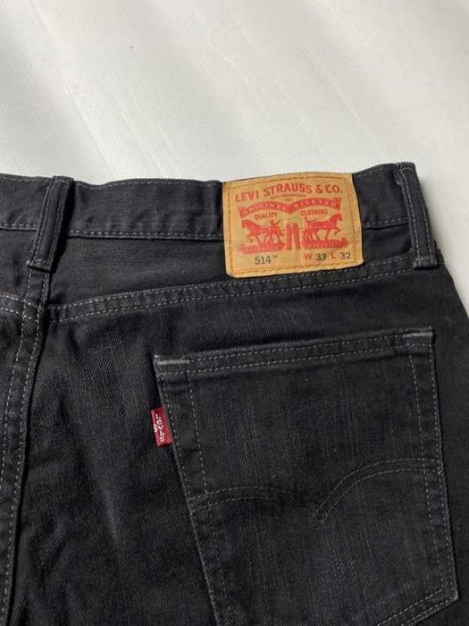 Levi's 514 Strauss Levis oryginalne Spodnie czarne Jeansy W 33 L 34