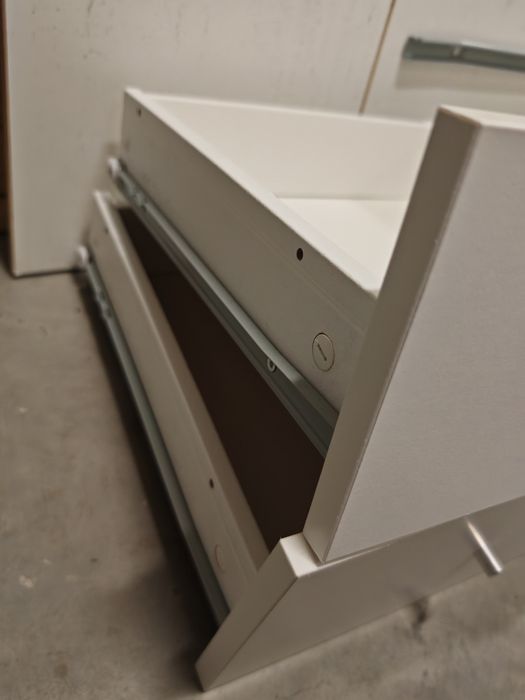 Rezerwacja - IKEA KALLAX 2x wkład z 2 szufladami biały mat – 4 szuflady