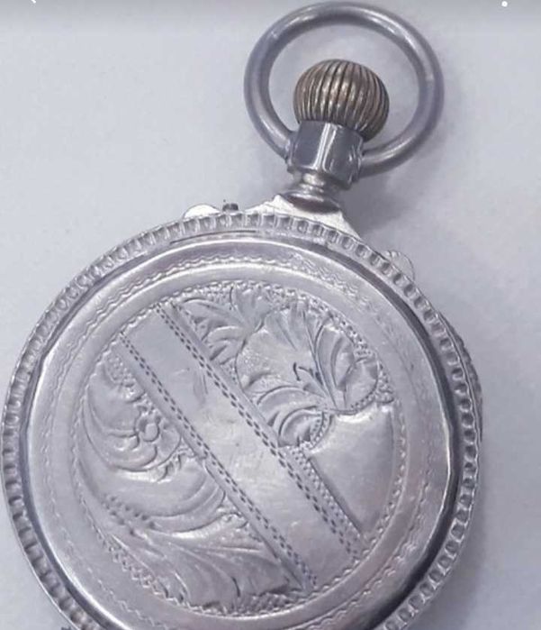 Relógio de bolso Remontoir Ancre. Prata