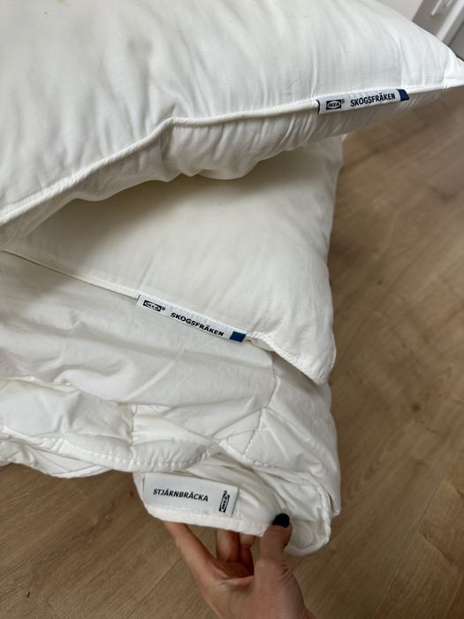 Posciel kołdra ikea 150x200 2 szt 50x60 poduszki konplet
