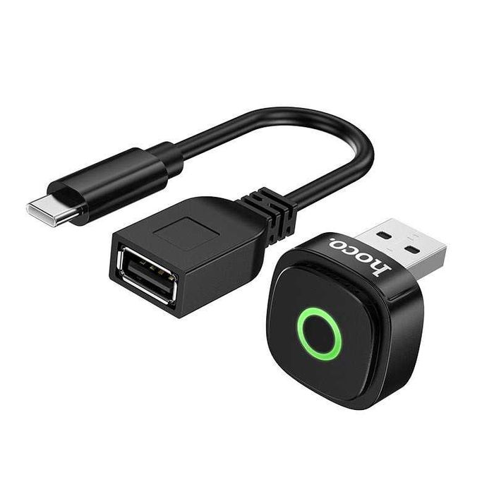Адаптер в авто беспроводной CarPlay HOCO Mini DUP10  USB-A, Wireless