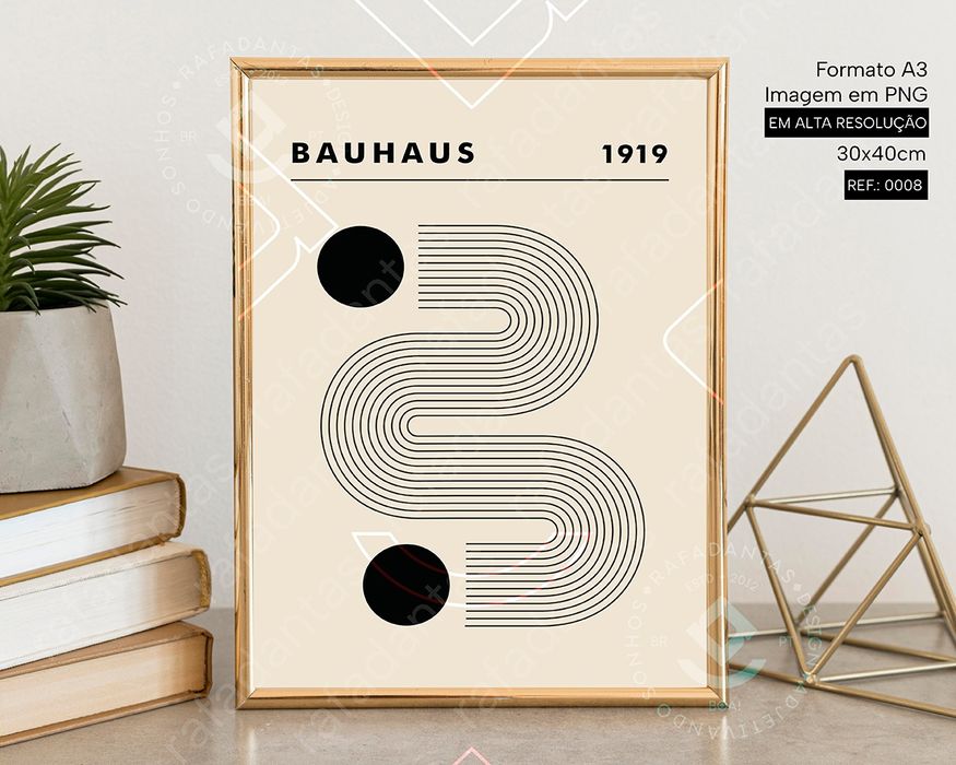IMAGEM Poster's Bauhaus para Impressão A3