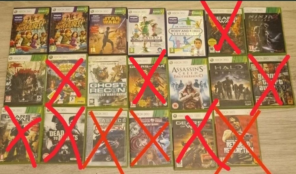 Gry do konsoli Xbox 360 + gry Kinect