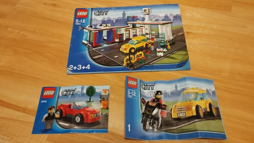 LEGO 7993 oraz 8402 stacja benzynowa octan