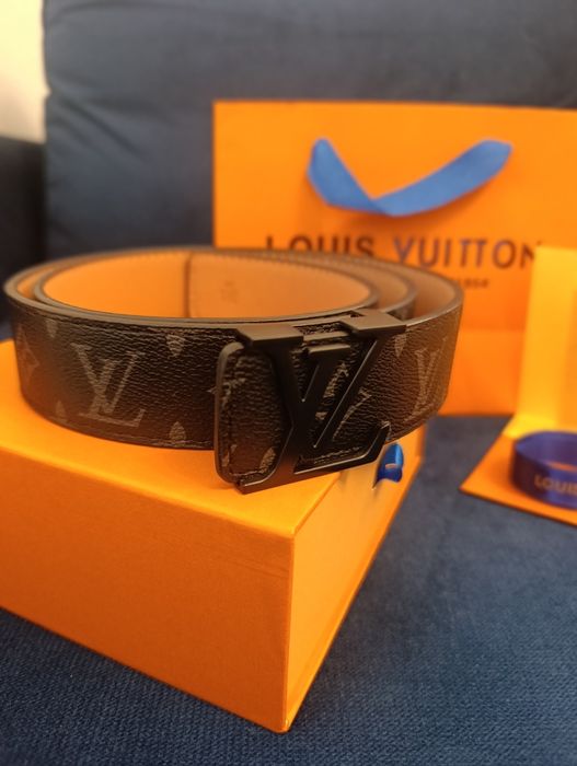 Pasek Louis Vuitton LV czarny