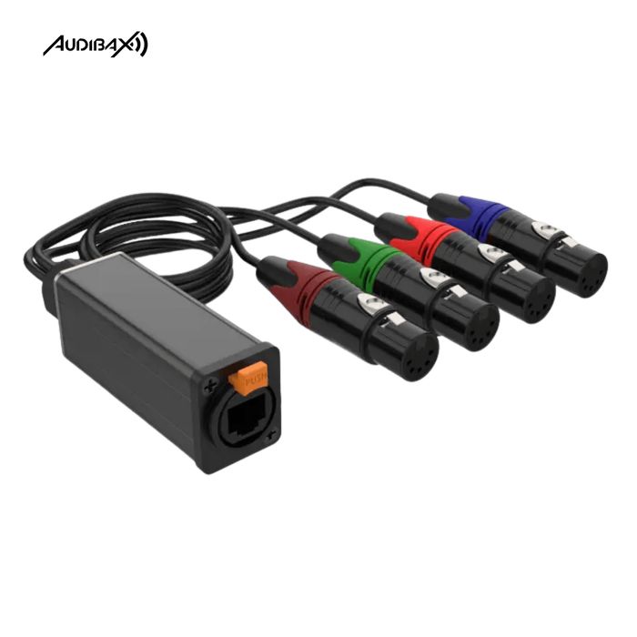 Audibax RJ-4 XLR Cabo Fêmea de 5 pinos
