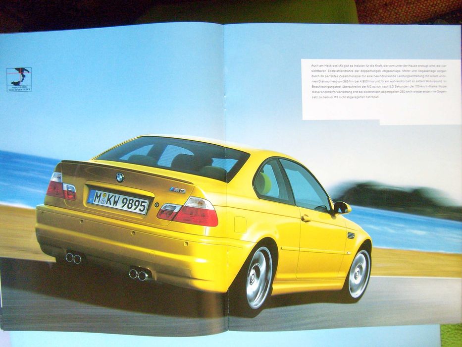 BMW M-Power 2000 prospekt 36 str., stan BDB / M3 E46, M5 E39, MRoadster & MCoupe  *przesyłka GRATIS